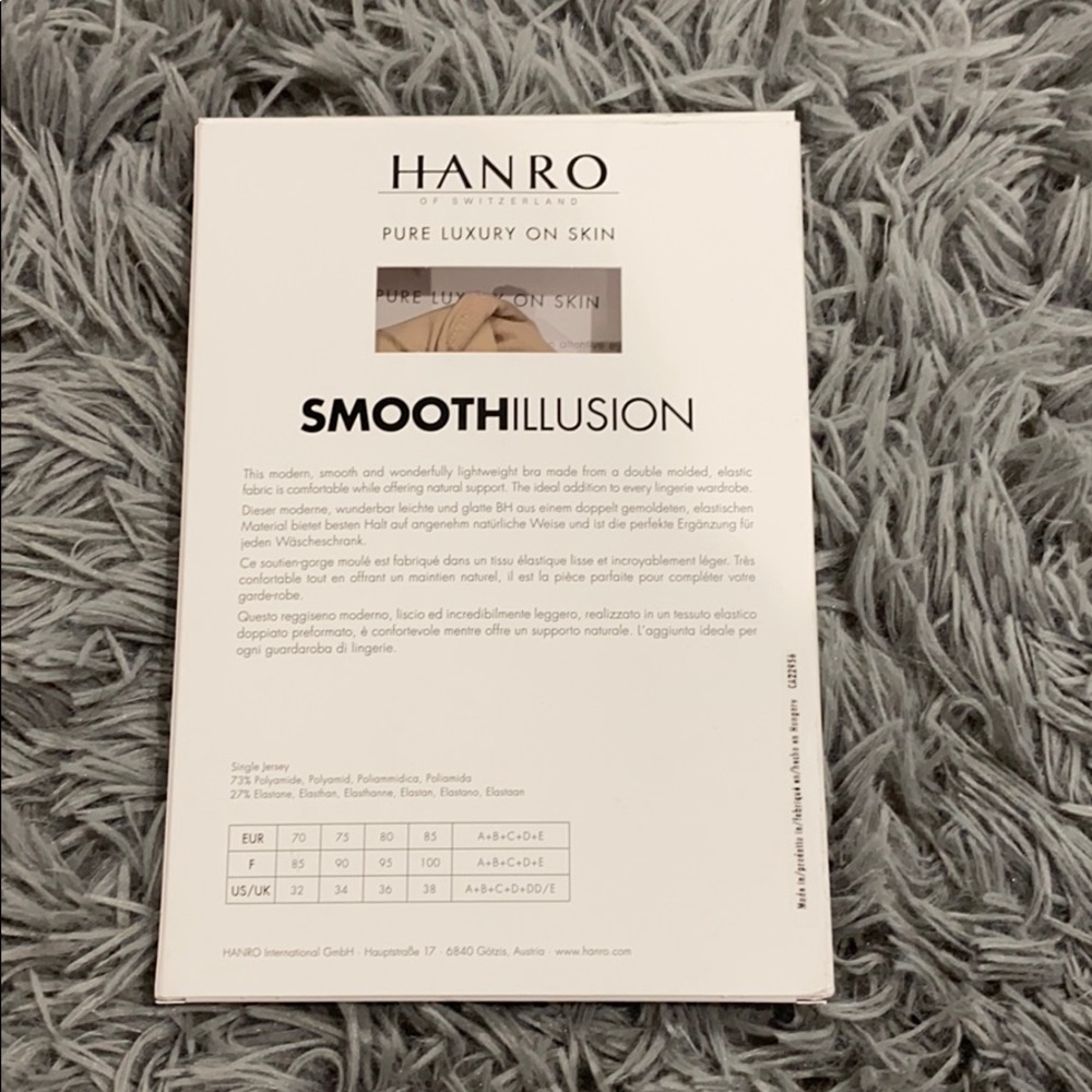 NEW • Hanro • Smooth Illusion Nude Bra Natural - Picture 10 of 12